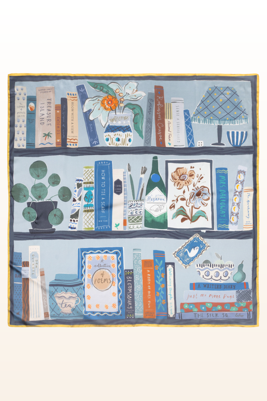 Bookworm Silk Square-COMING SOON