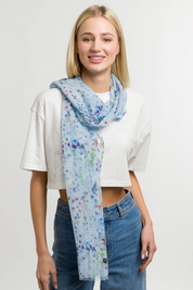 Dainty Flowers Eco-Friendly Oblong Scarf