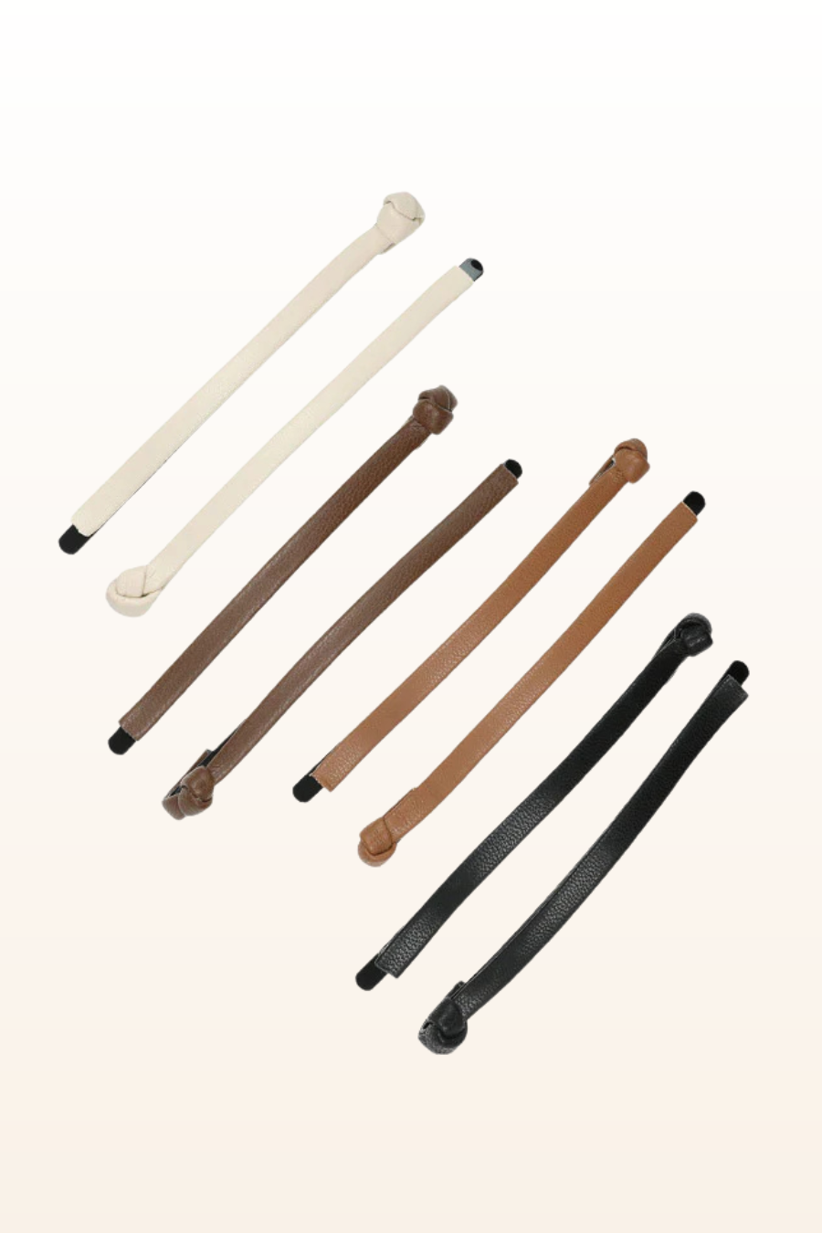 Vegan Leather Bobby Pin 8-Pack