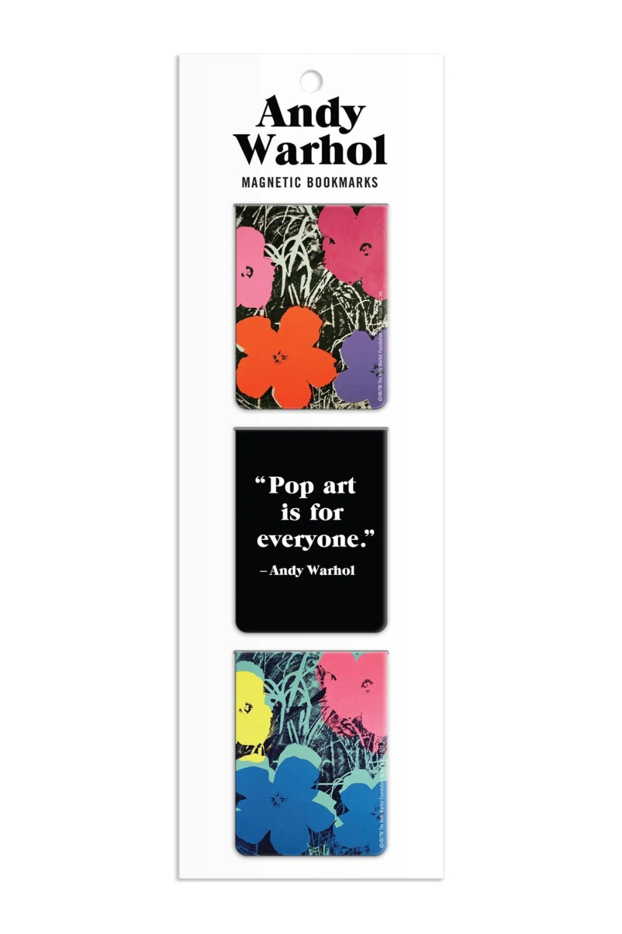 Andy Warhol Flowers Magnetic Bookmarks