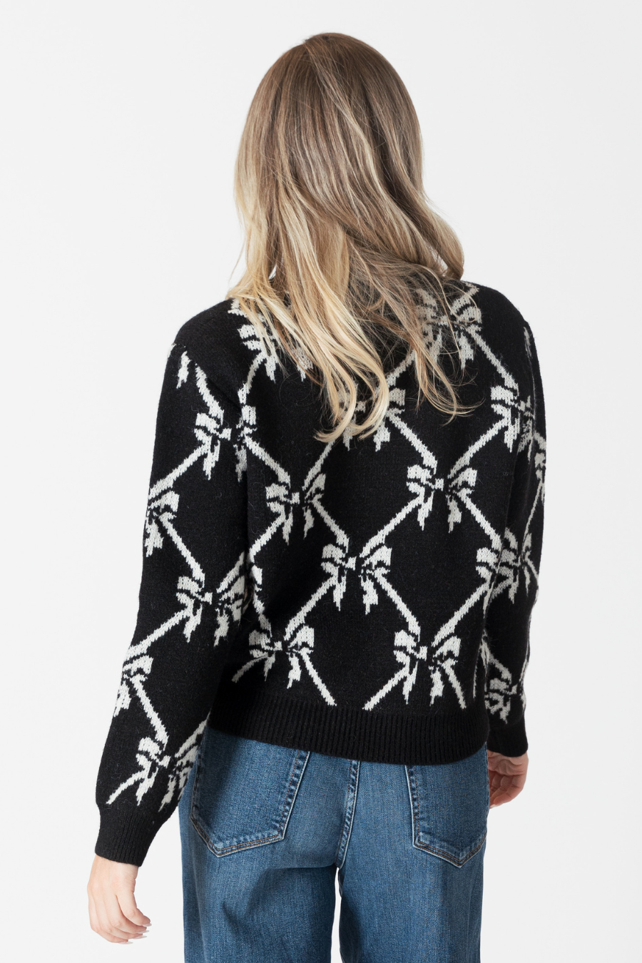 Koda Bow Print Sweater