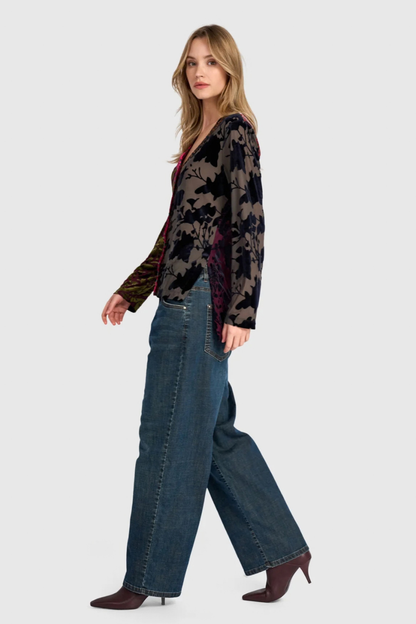 Meraviglia Cardigan in Jewel Multi Velvet