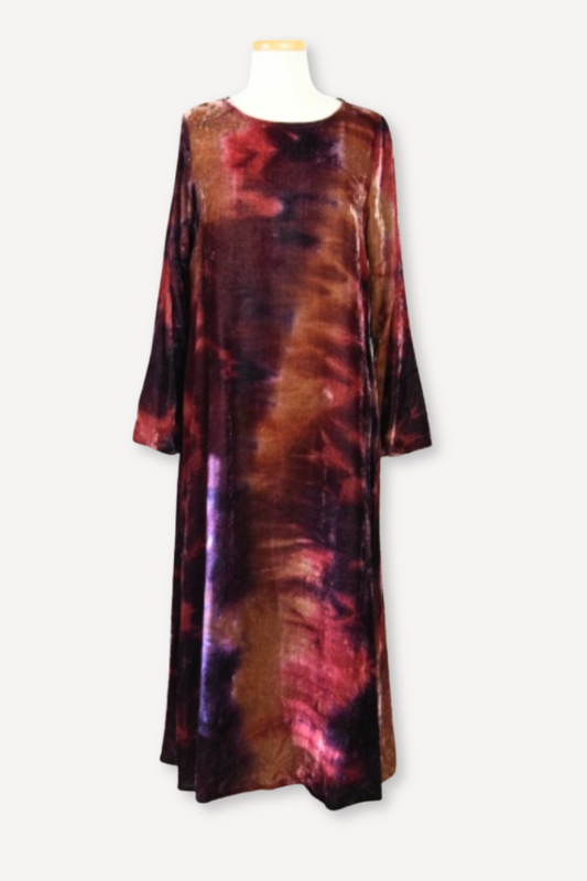 Long Sleeve Calista Dress in Viola Velvet-COMING SOON