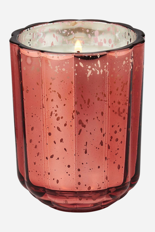 Pink Pepper Flourish Glass Candle
