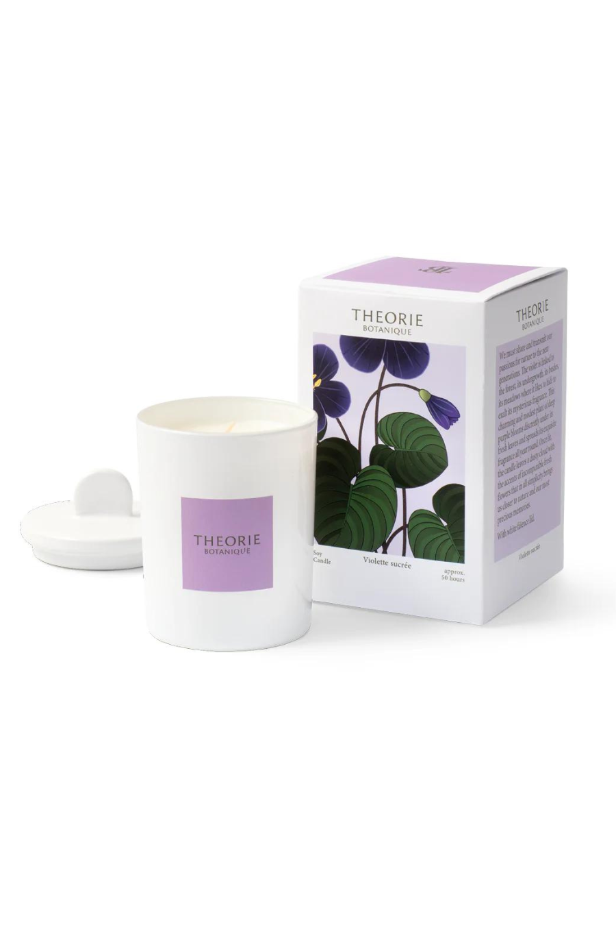 Theorie Botanique Sweet Violet 50hr Soy Candle
