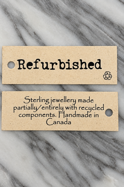 Refurbished Sterling Silver Euro-Back Symbol Earrings