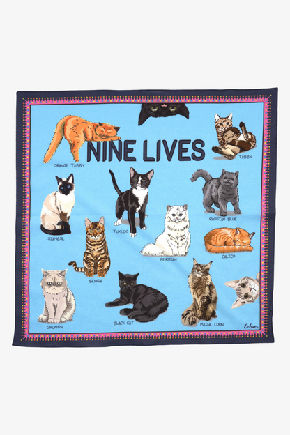 Nine Lives Cotton Bandana