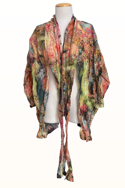 Cavendish Artist Jacket in Giverny "Monet" Print Polyester-Size Medium ONLY