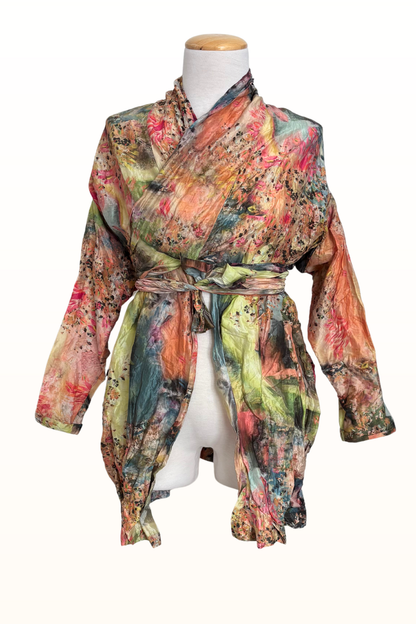 Cavendish Artist Jacket in Giverny "Monet" Print Polyester-Size Medium ONLY