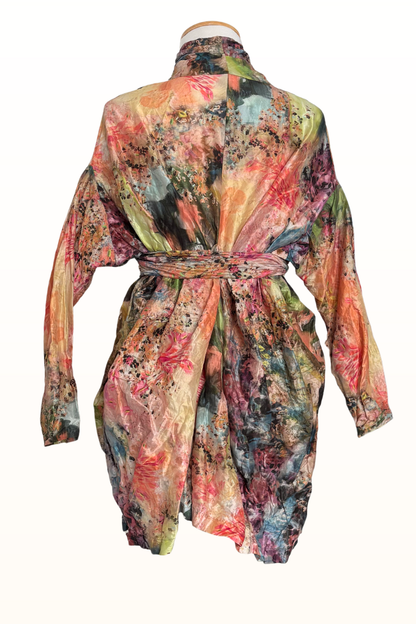 Cavendish Artist Jacket in Giverny "Monet" Print Polyester-Size Medium ONLY