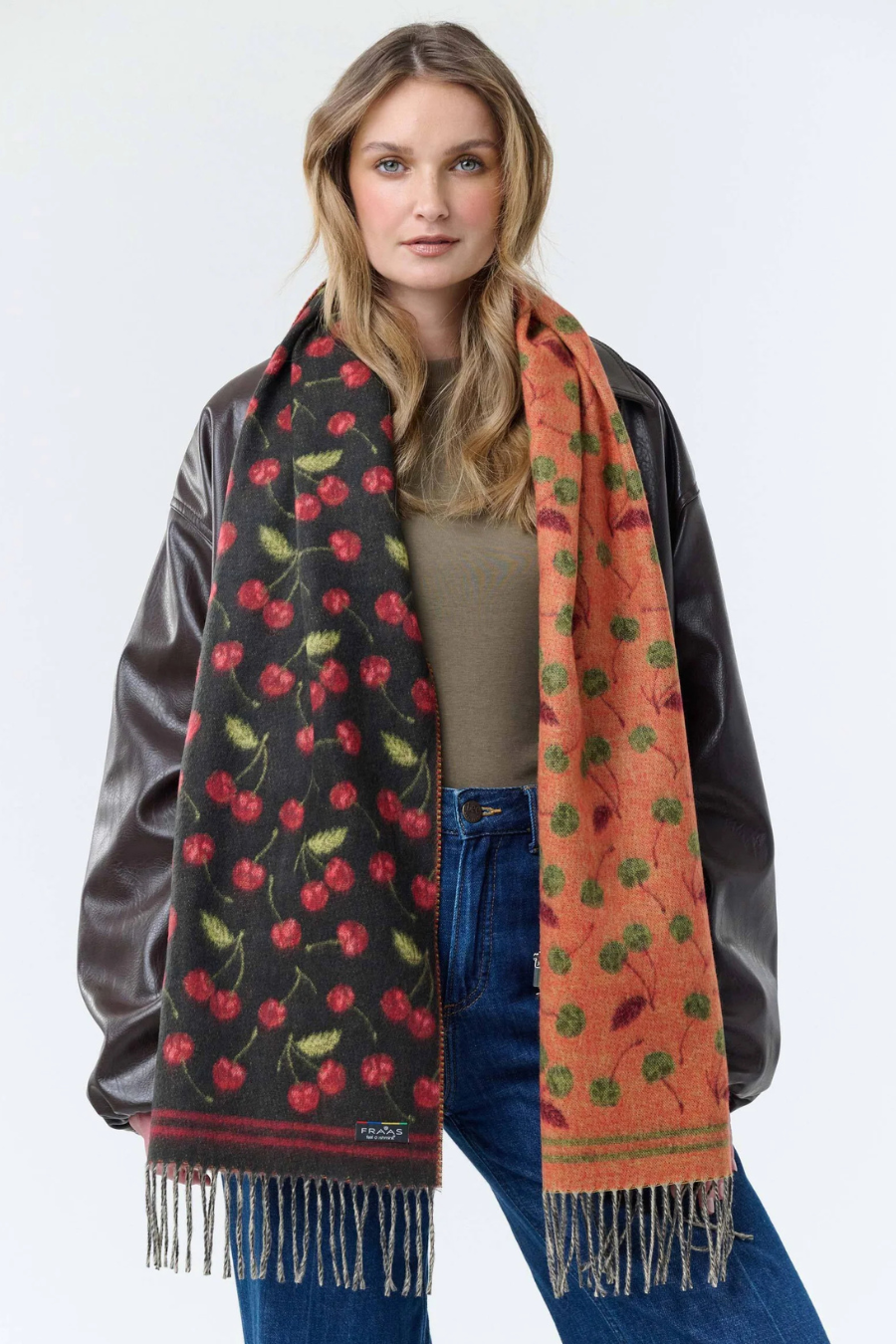 Cherry Print Cashmink Scarf-COMING SOON
