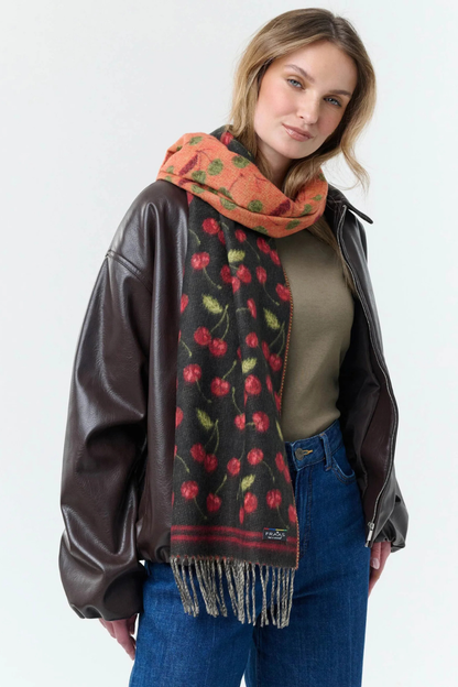 Cherry Print Cashmink Scarf-COMING SOON