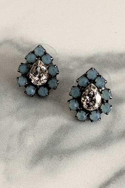 Crystal Teardrop Stud Earring