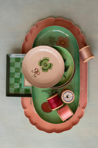 Clover Round Enamel Tray-COMING SOON