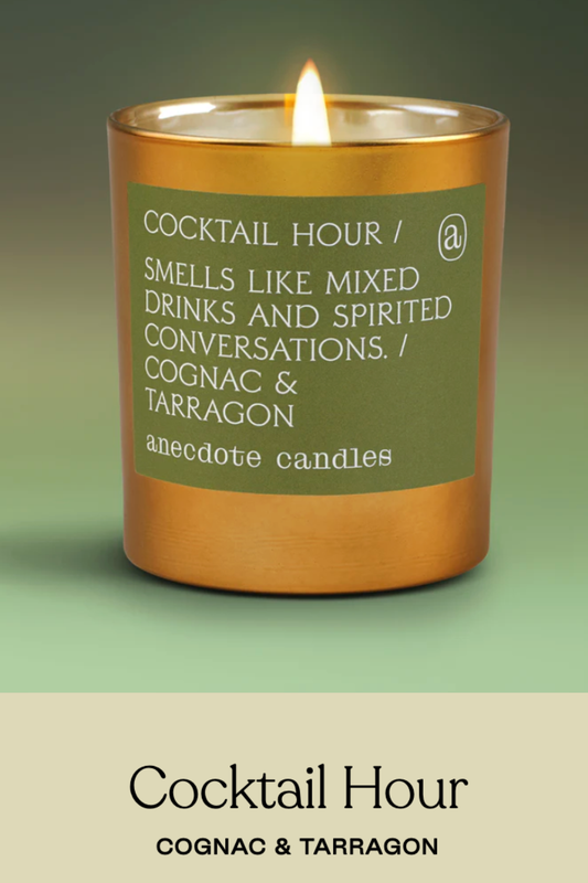 Cocktail Hour (Cognac & Tarragon) Gold Tumbler Candle