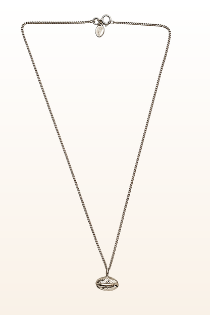 Soli Silver Coffee Bean Pendant Necklace