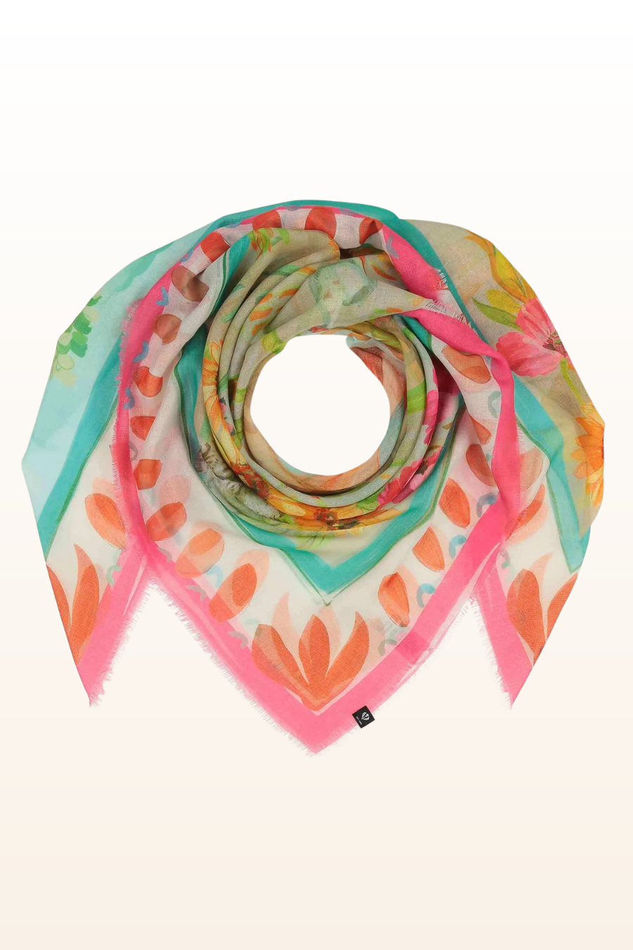 Cottage Life Print Square Scarf