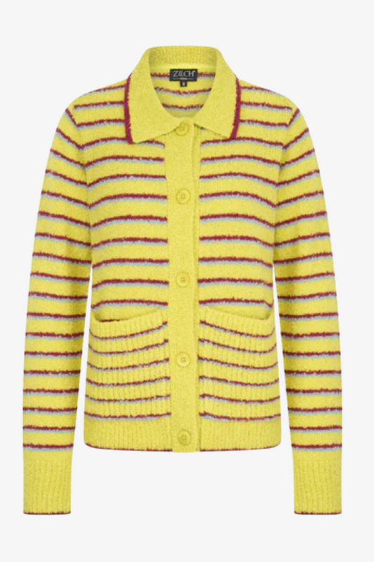 Stripe Wool/Alpaca Cardigan
