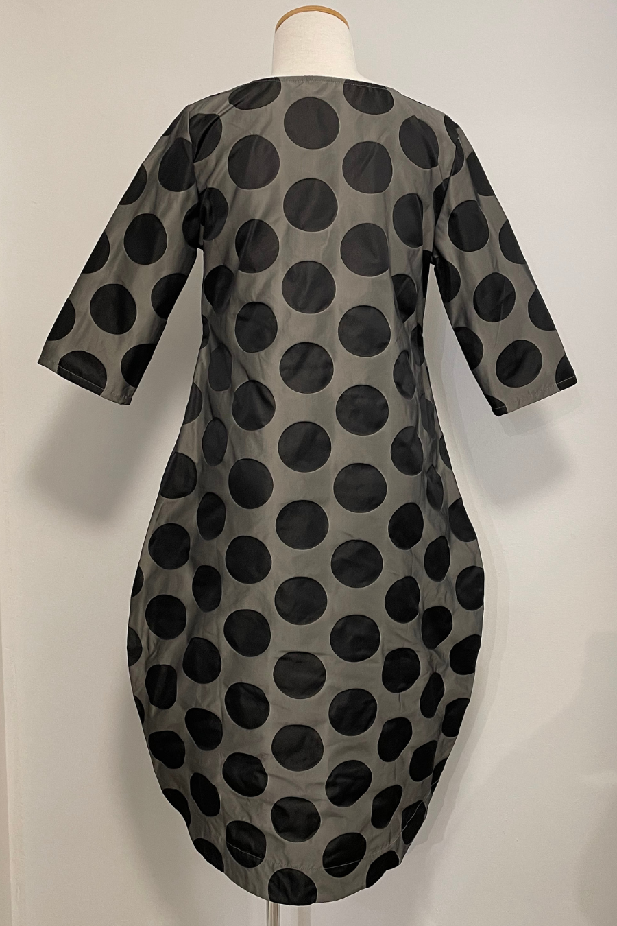 Bubble Dress in Black Dot