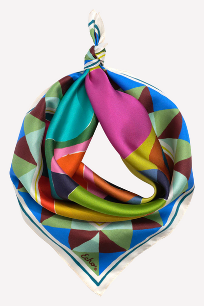 Painted Dots Silk Bandana