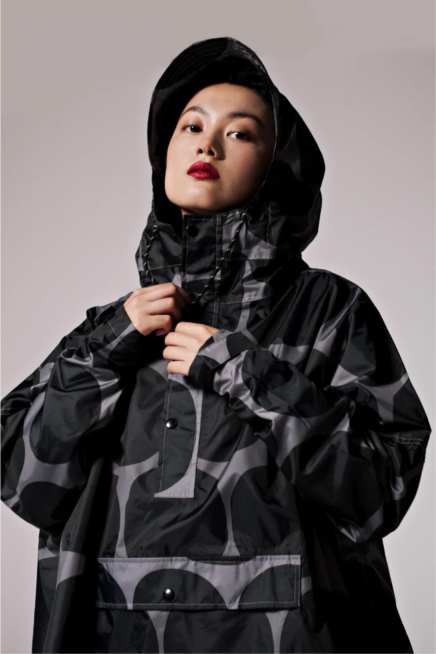 Black Polka - Rain Poncho-SOLD OUT ON RE-ORDER