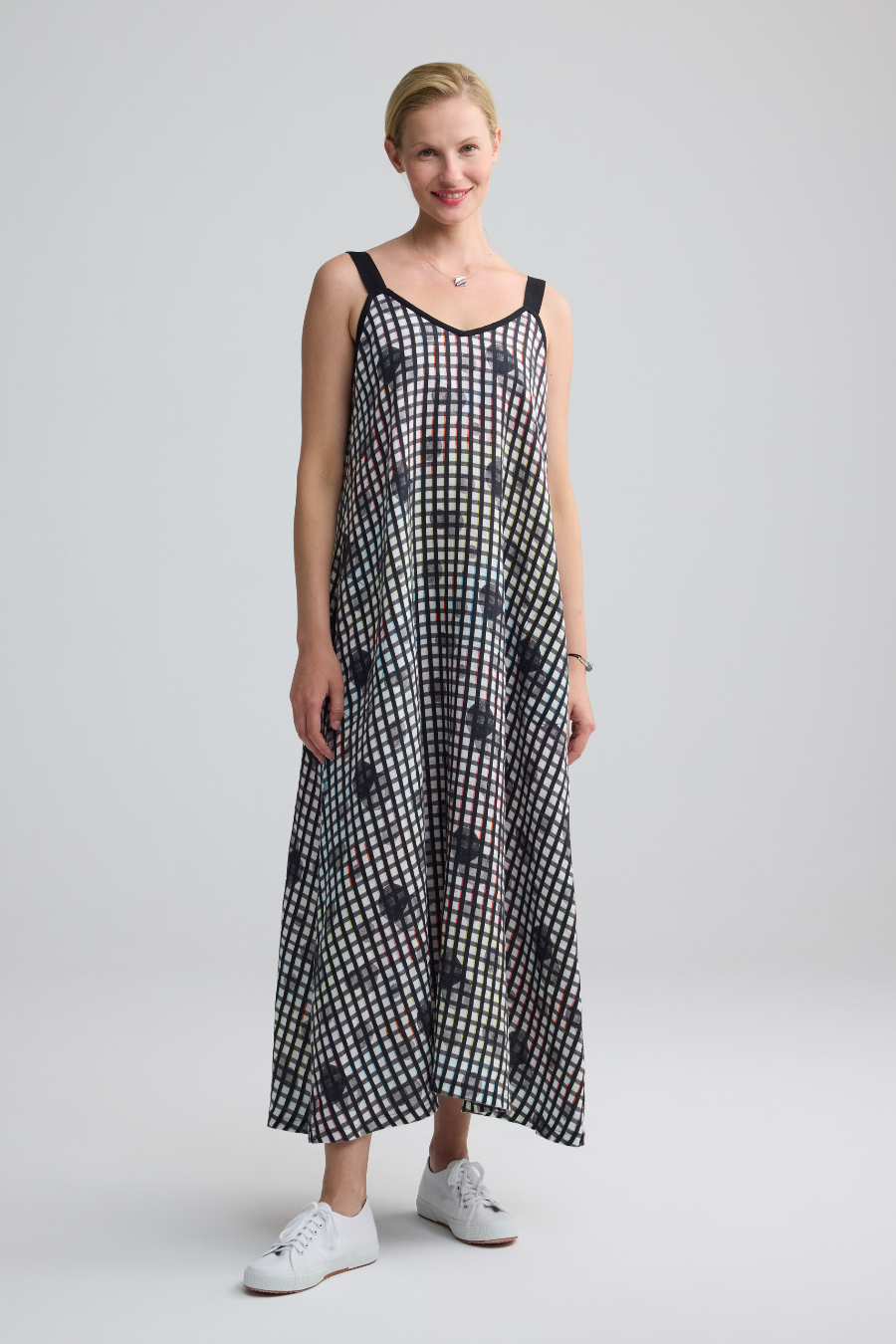 Trace Linen Strap Dress