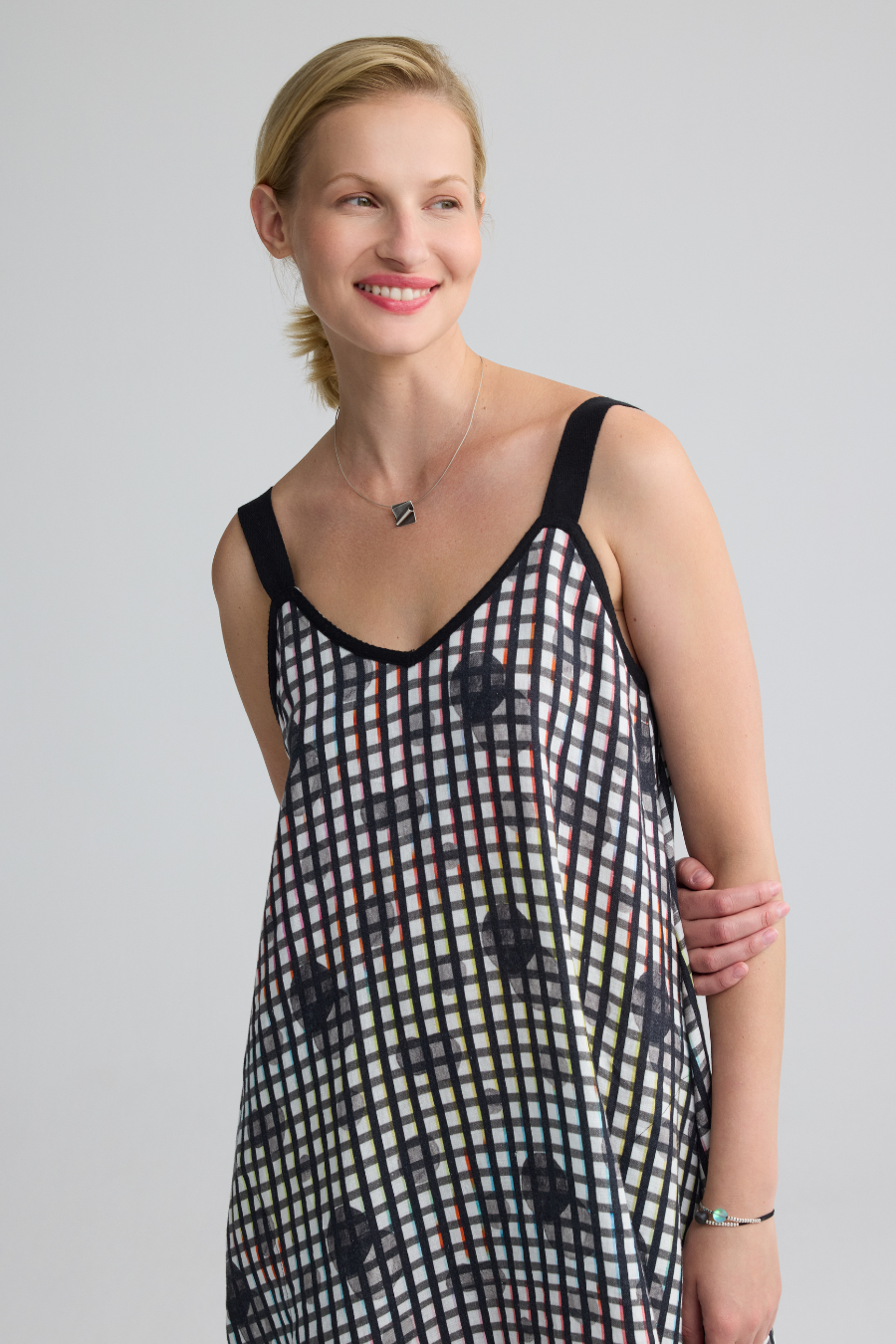 Trace Linen Strap Dress