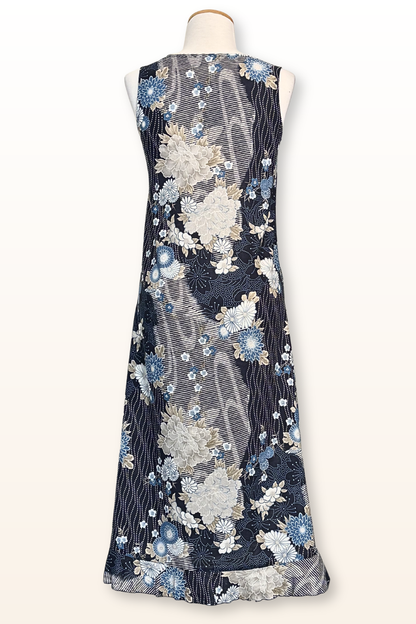 Chloe Dress in in Fiori Blu Print