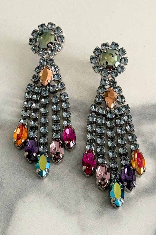 Multi Colour Chandelier Earring