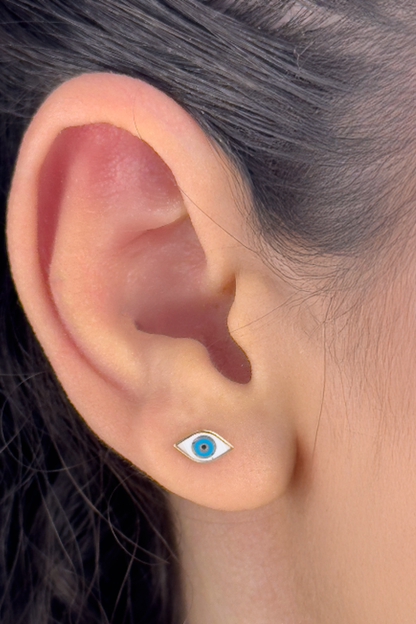 Ojo Stud Eye Earrings