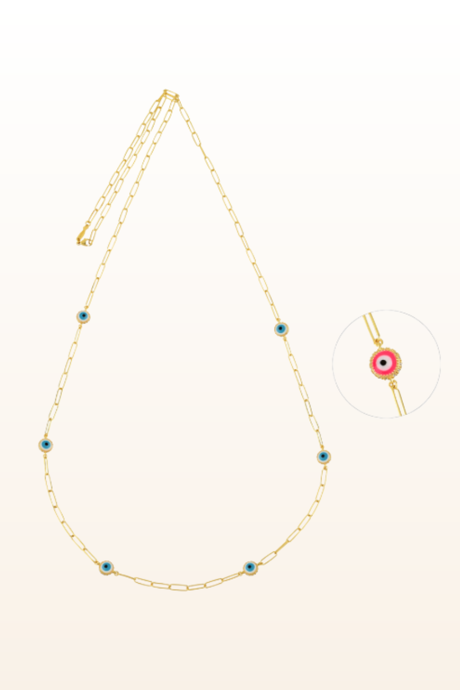 Multi Nazar 30" Necklace