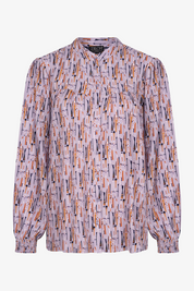 Lavender Print Viscose Blouse ONLINE ONLY