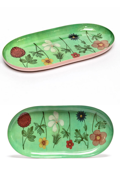 Festival of Flowers Oval Enamel Tray-COMING SOON