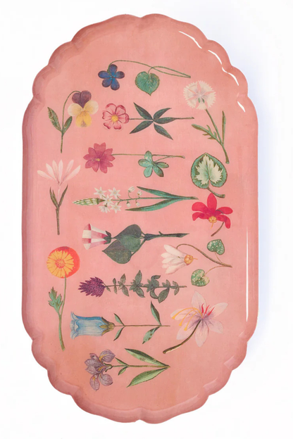 Festival of Flowers Scallop Edge Enamel Tray -COMING SOON