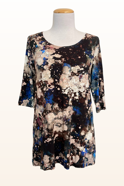 Gabi Shirt in Galassia Print Jersey