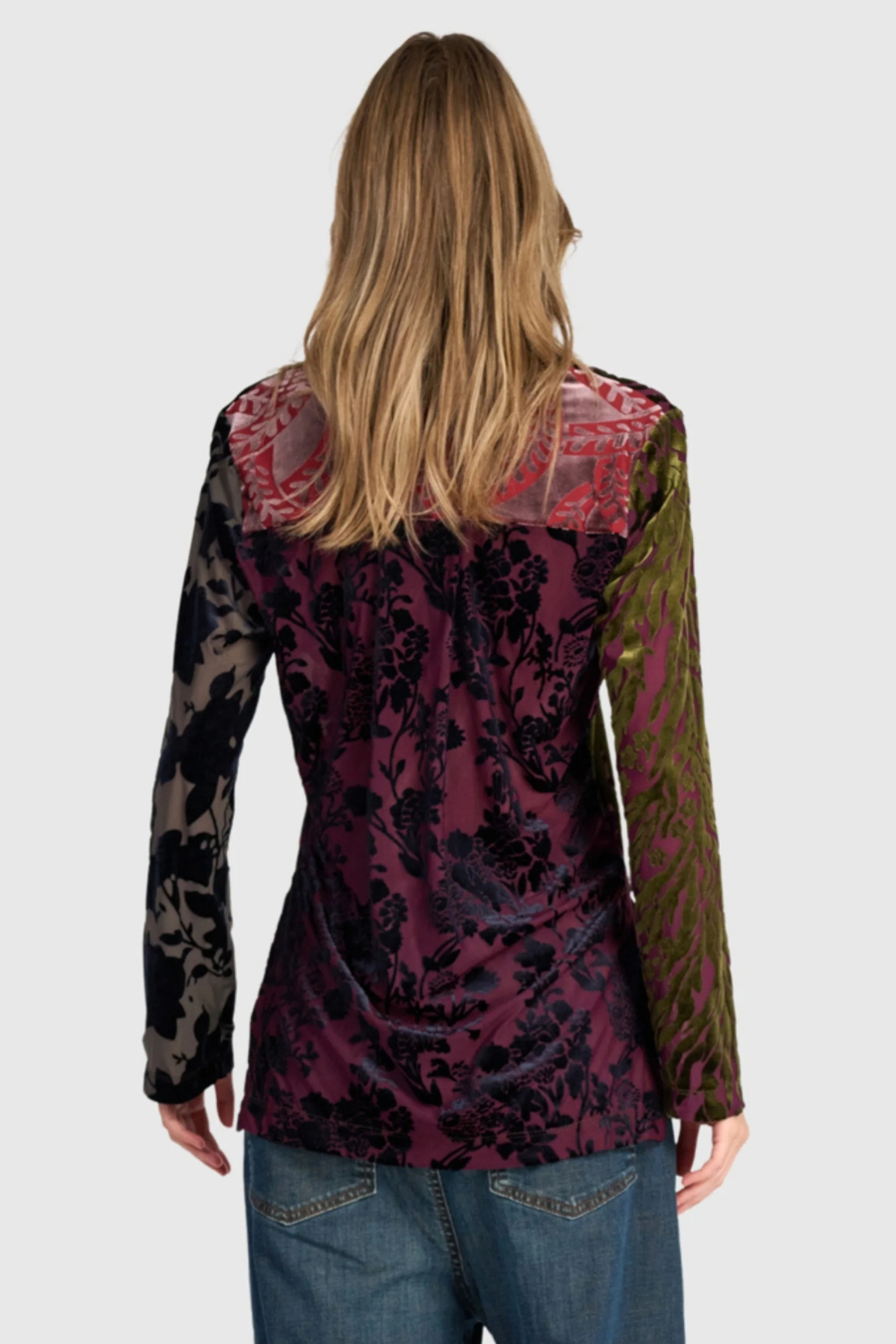 Garden Velvet Cardigan Top