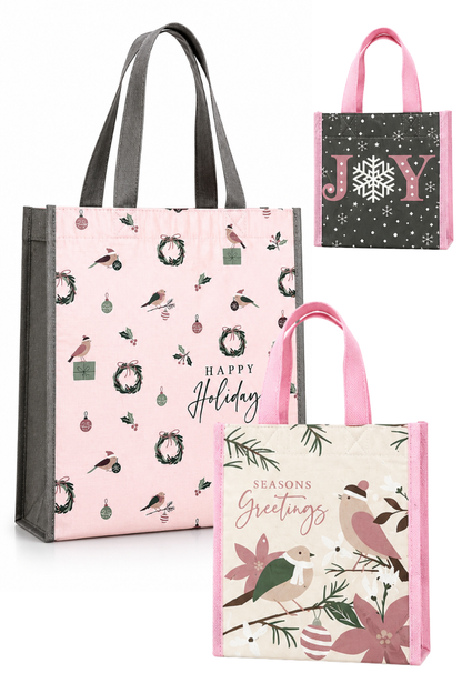 Holiday Recycled Gift Bag (Set of 3)