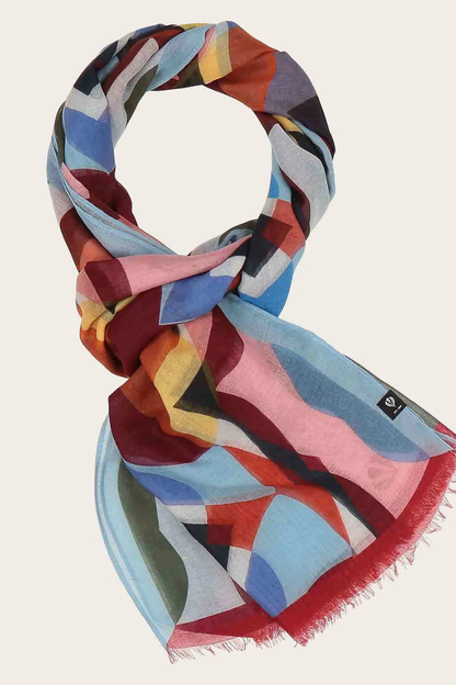Bold Tile Print Scarf