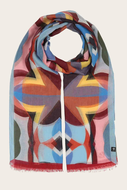 Bold Tile Print Scarf