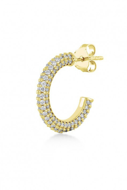 Small Crystal Hoop 5/8"