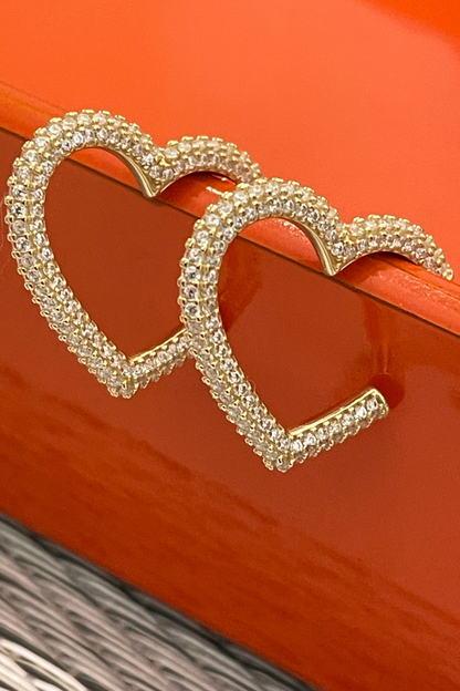 Crystal "Heart" Hoop