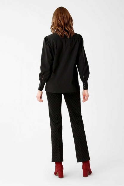 Gracie Blouse with Ruffled Sleeves