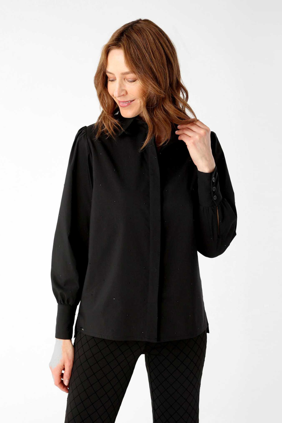 Gracie Blouse with Ruffled Sleeves