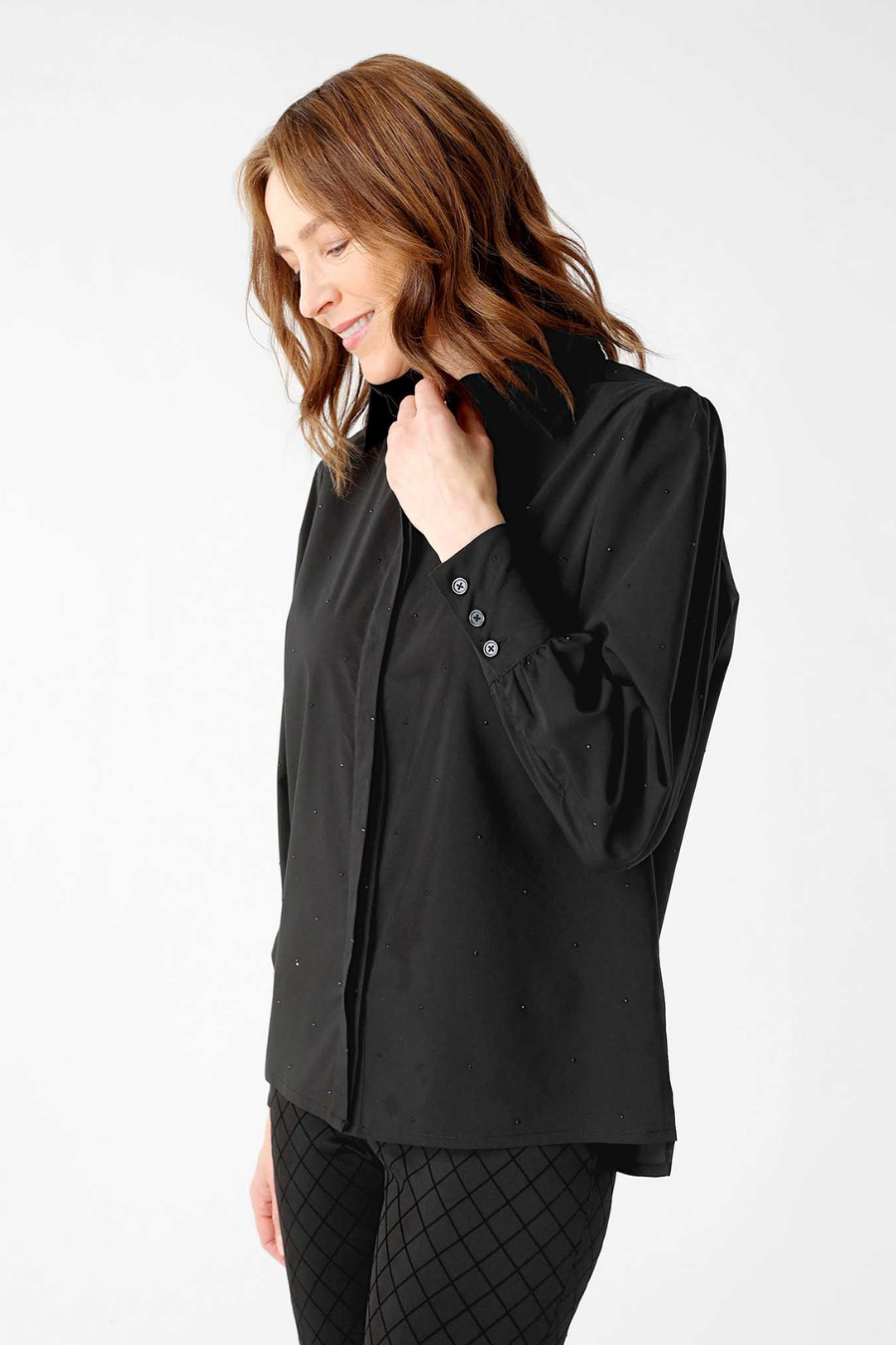 Gracie Blouse with Ruffled Sleeves
