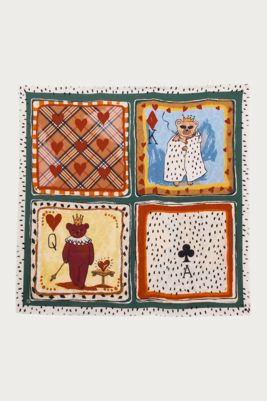 XL Playing Card Design Scarf
