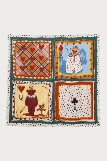 XL Playing Card Design Scarf