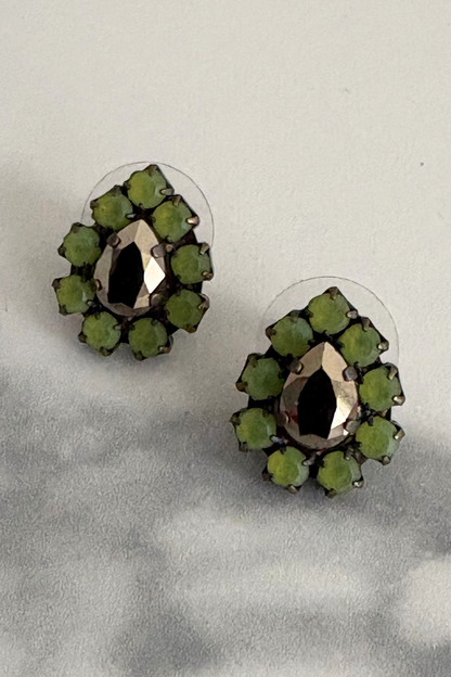 Crystal Teardrop Stud Earring