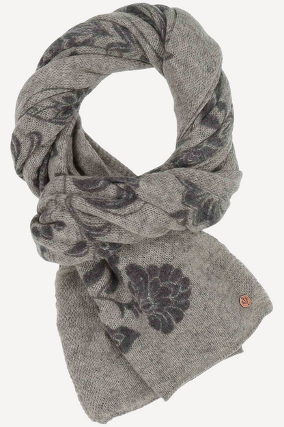 Knitted Wool Stole with Animal and Plant motif-COMING SOON
