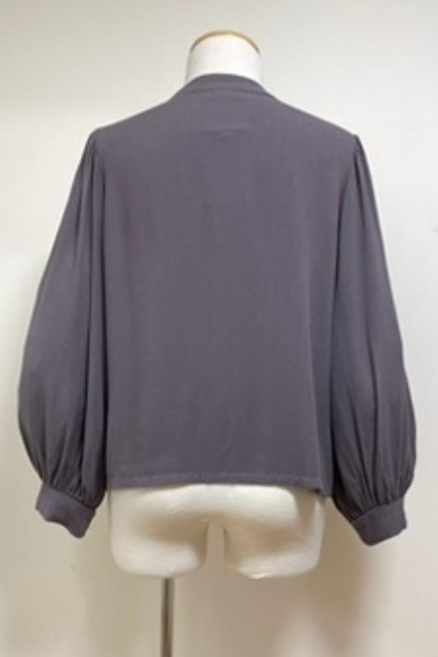 Agnes Blouse in Grey Rayon Crepe