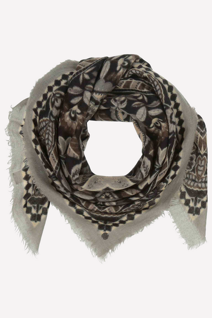 Paisley Boho Light Weight Wool Square Scarf-COMING SOON